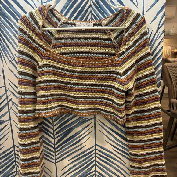 Emory Park Multicolor Striped Knit Top - Picture 2 of 4